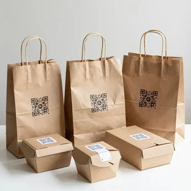 Geriausios praktikos restorano užsakytos maisto pakuotėms su QR kodais