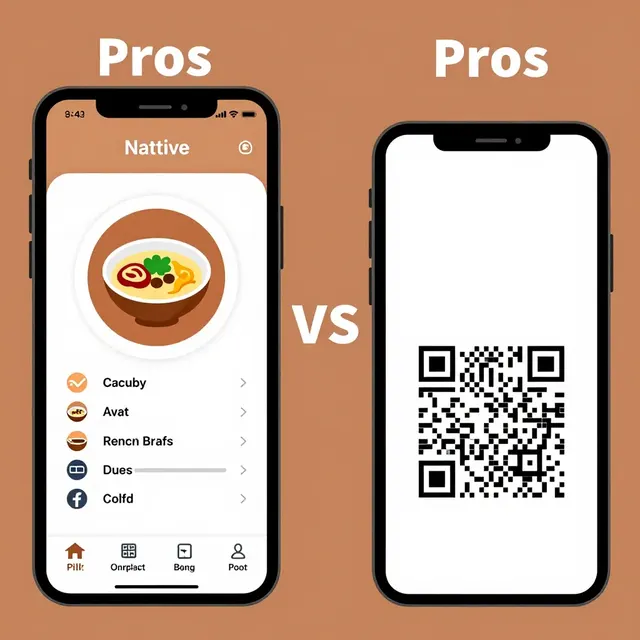 Vytvořit aplikaci vs. QR menu: Výhody, nevýhody a nejlepší volba