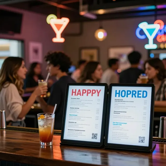 Maksimoi Happy Hour: digitaalisilla QR-menueilla