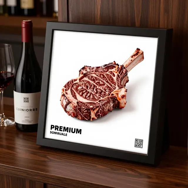 Vytvorenie QR kódu pre menu v luxusnej reštaurácii s mäsom