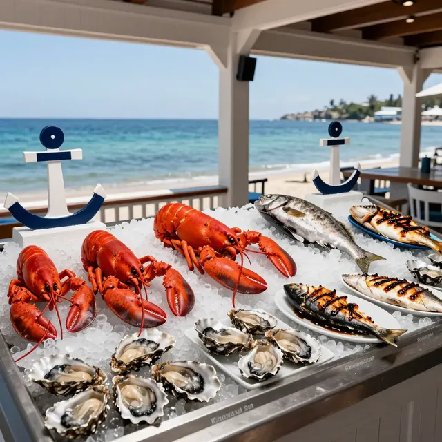 Seafood Menu-nin QR Kodla sifariş etmək üçün dizayn etmək