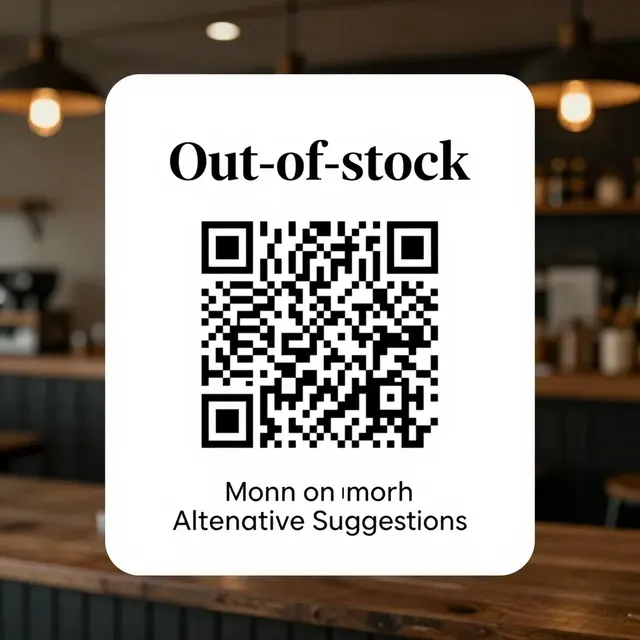 Handling Out-of-Stock Items on Your QR Menu Gracefully