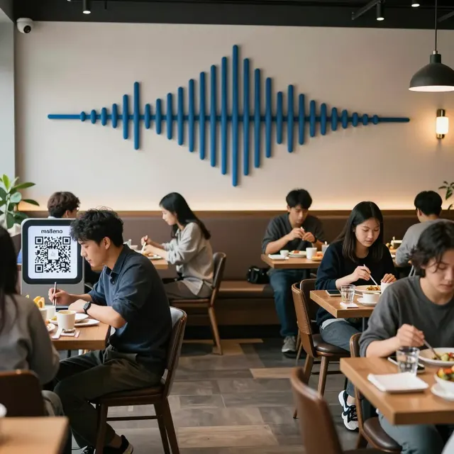 Cómo los menús QR reducen la contaminación acústica en los restaurantes