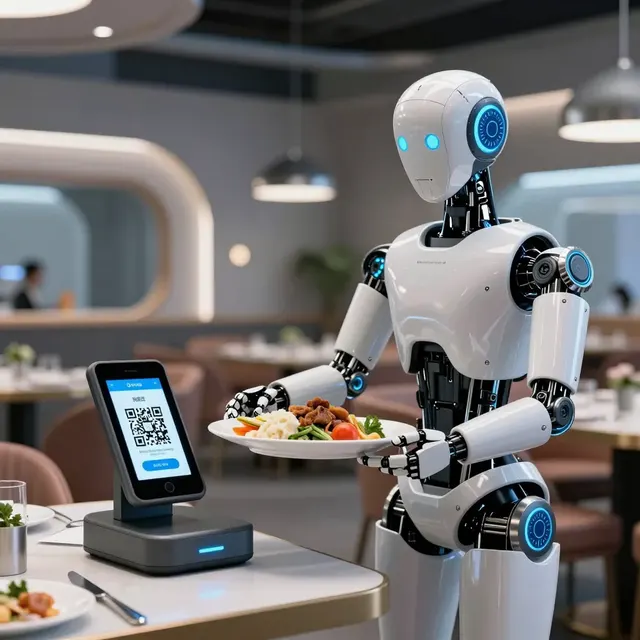 Roboti-waitři vs. objednávání pomocí QR kódu: Která automatizace zvítězí?