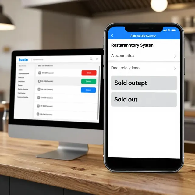 Inteligentní inventář: Automatické aktualizace QR menu při vyčerpání zásob