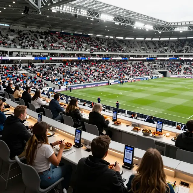 Stadium-dəki restoranlarin, böyük qrupların üçün QR sifariş sistemlərini necə istifadə etdikləri