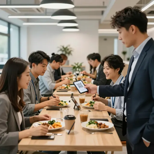 기업 식당 및 사무실을 위한 QR 메뉴 마스터
