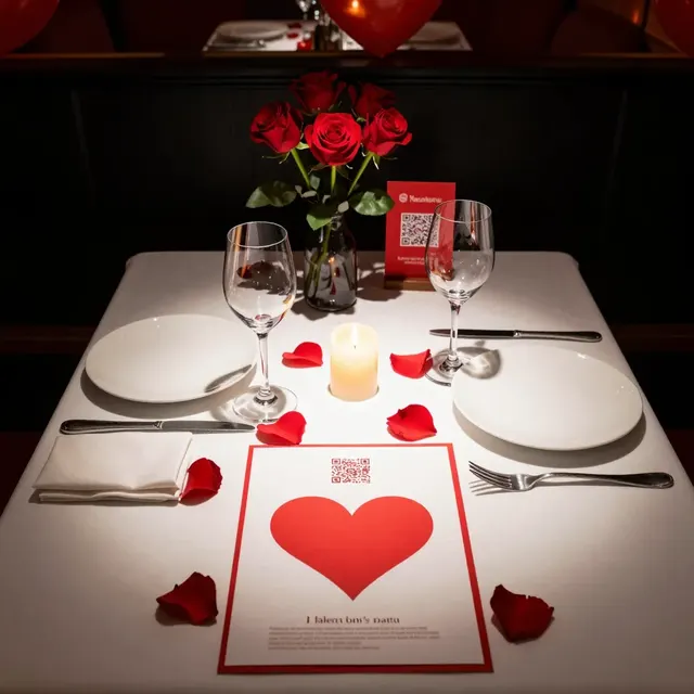 Valentine's Day Menu Ideas with QR Codes