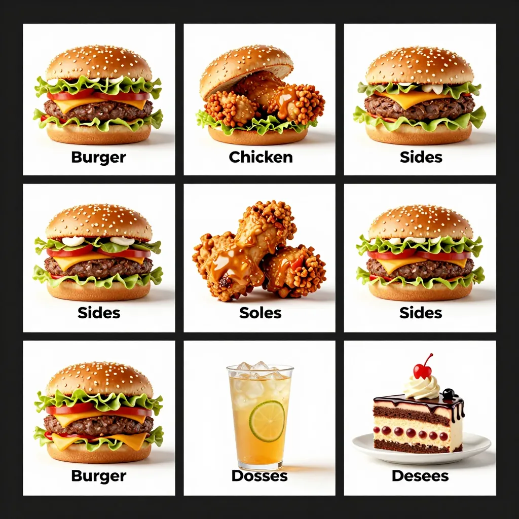 Best Fast Food Menu Categories for Digital Ordering