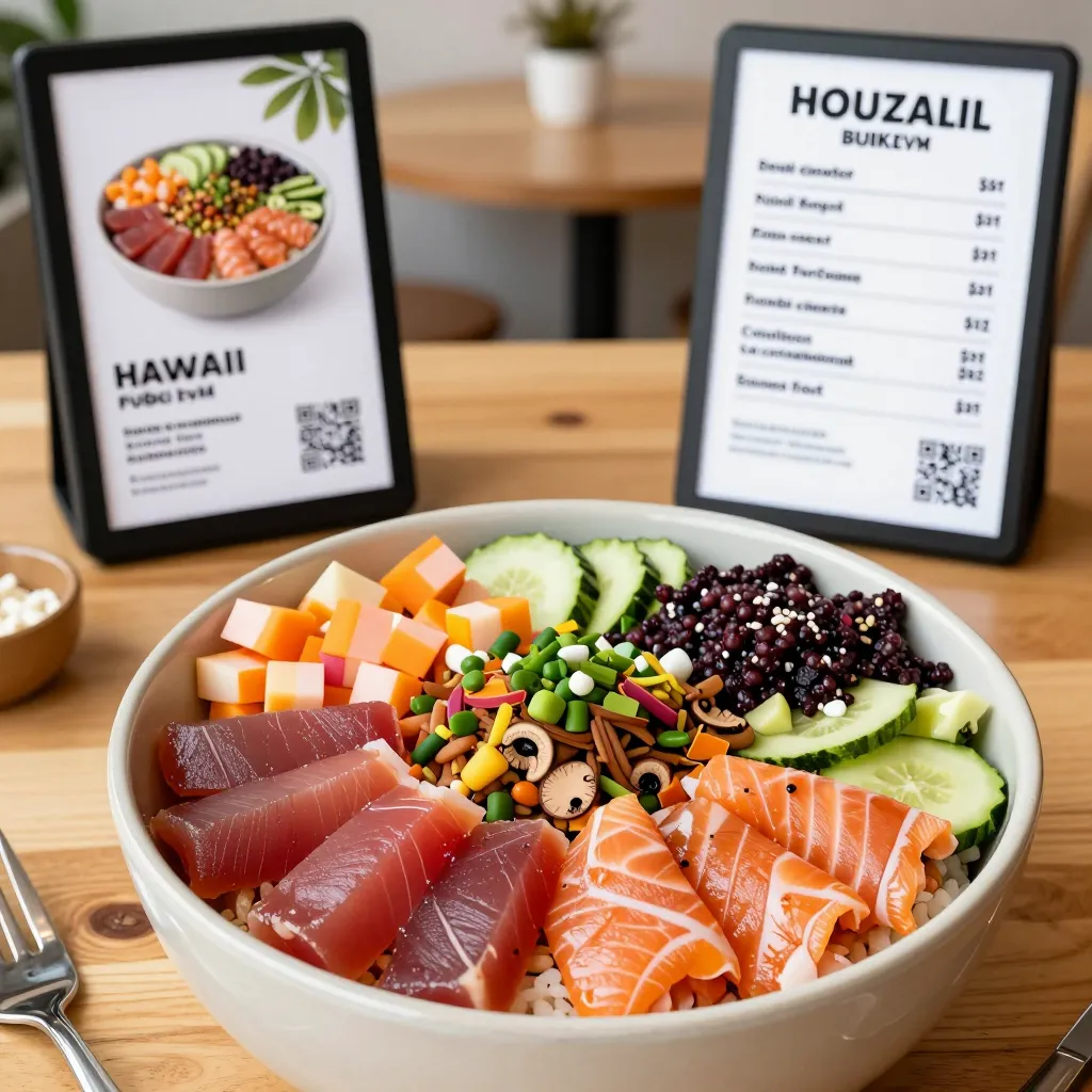 How to Create a Digital Menu for Poke & Acai Shops