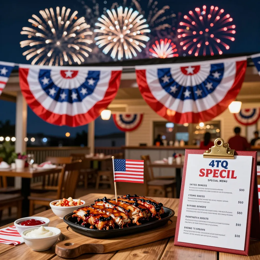 Fourth of July Restaurant Promotions with QR Code Technology
